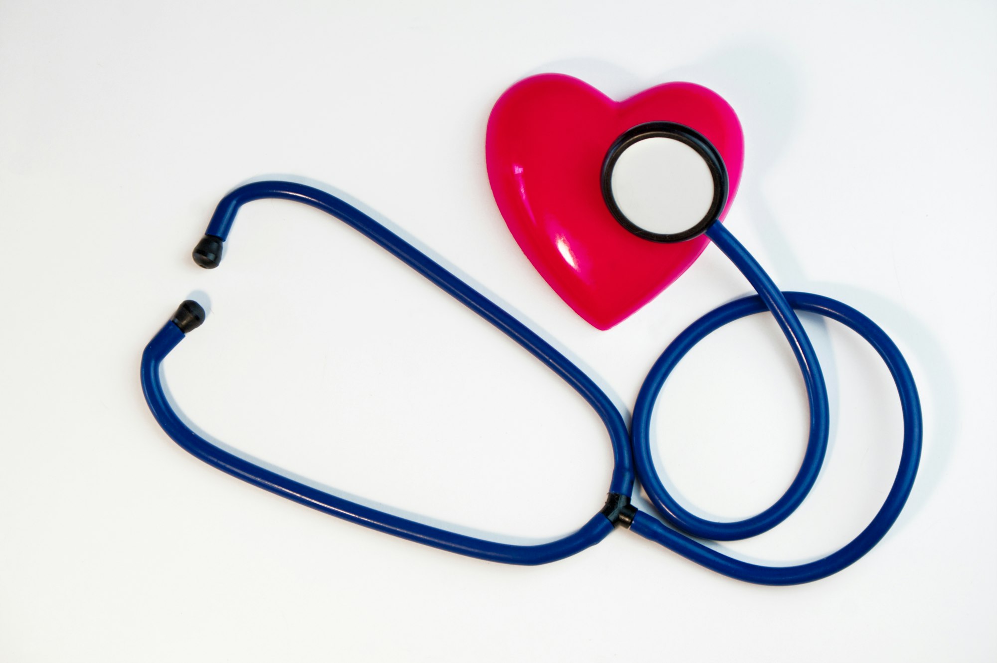 stethoscope and heart symbolizing heart health,