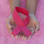 Pink ribbon for an awareness of Breast Cancer Day, October, 1, 2020