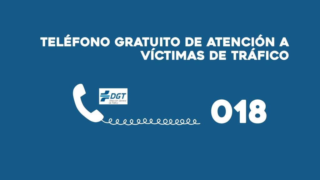 DGT pone en marcha el teléfono 018 de atención a víctimas de tráfico