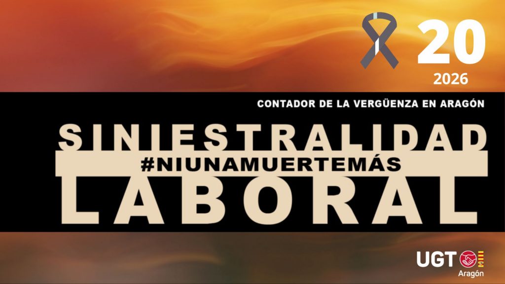 Concentración por las últimas víctimas mortales en accidente de trabajo en Aragón